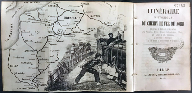 Itinéraire historique du Chemin de fer du nord, de Paris à Lille et Bruxelles (i