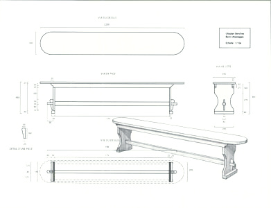 Dessin banc Torri Superiore (Italie)