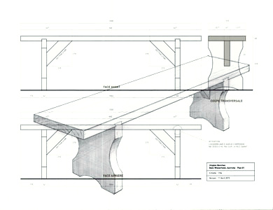 Dessin banc Hofkollektiv Wieserhoisl (Autriche)