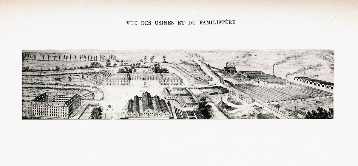 Vue des usines et du Familistère