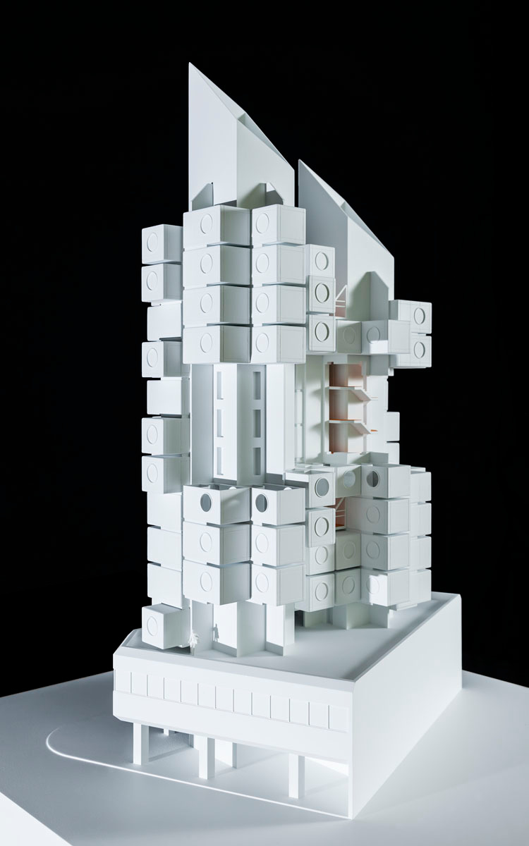 Maquette de Nagakin Capsule Tower à Tokyo