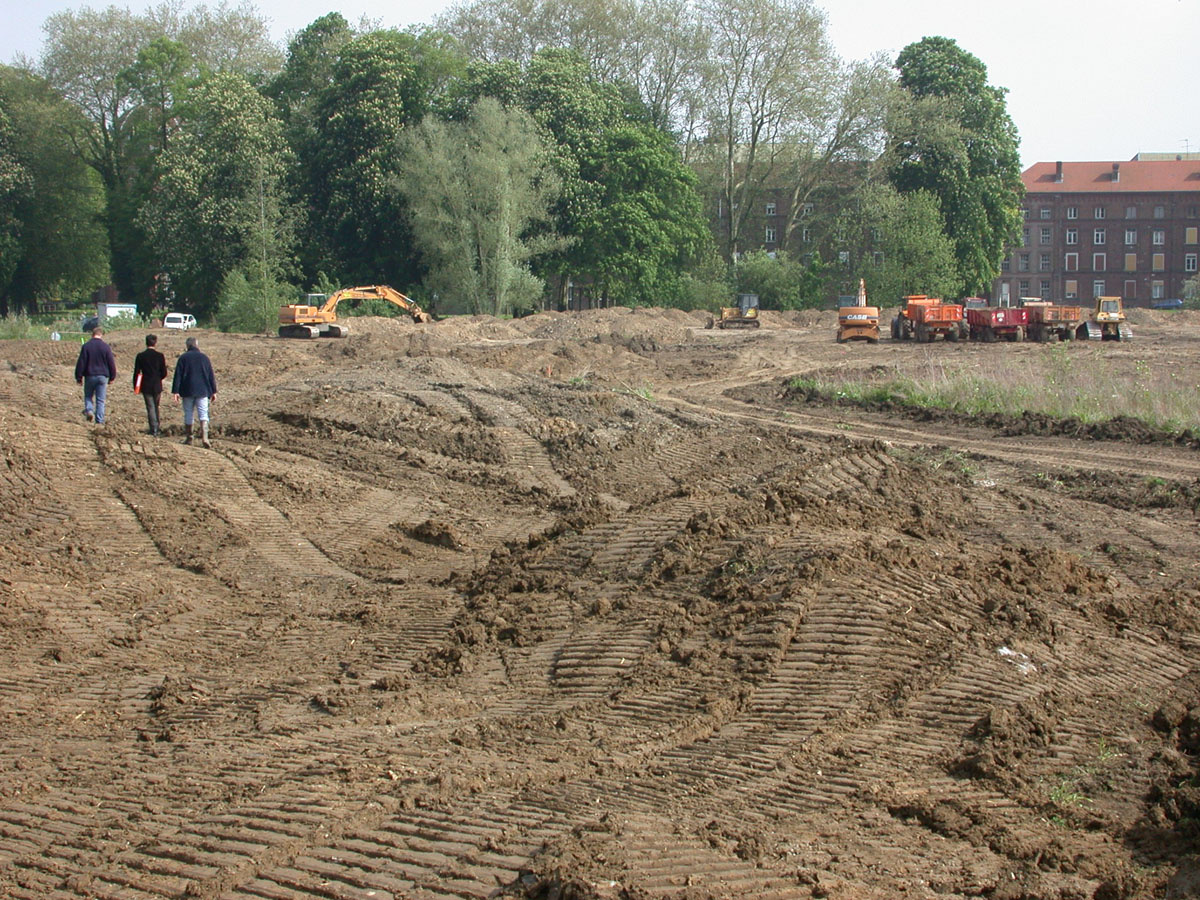 Le jardin de la presqu’île est en cours d'aménagement.