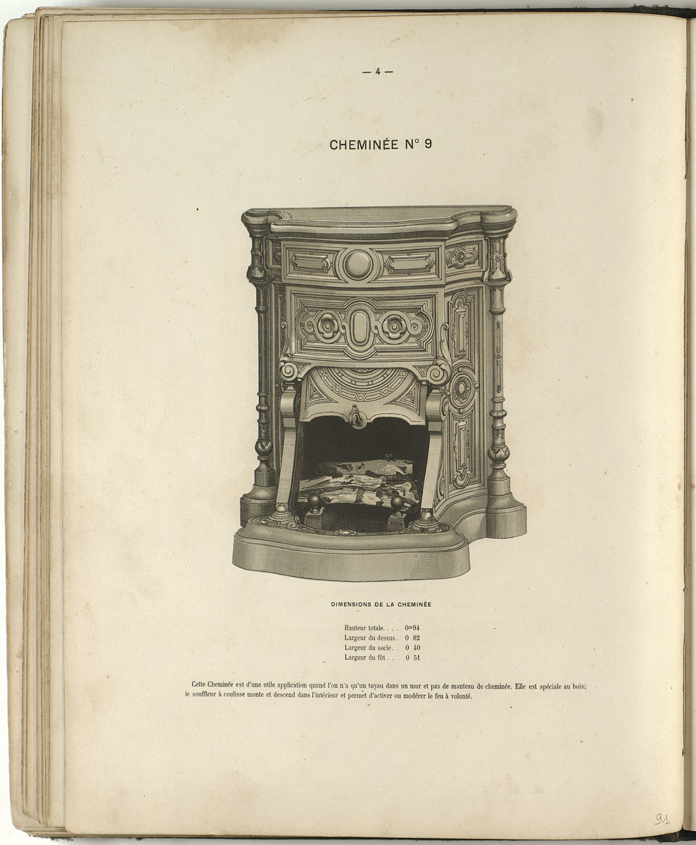 L'album des productions Godin-Lemaire de 1867 présente une lithographie représen