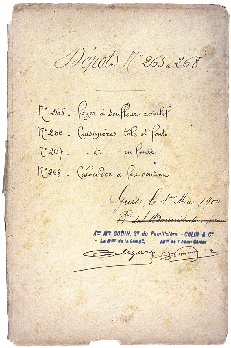 L'enveloppe porte la signature du déposant et la date du 1er mai 1909