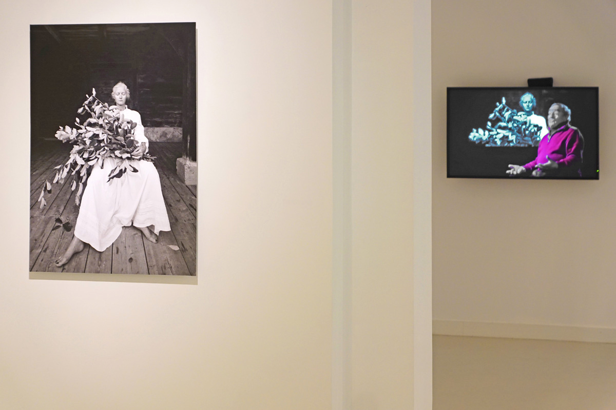 La photographie est une vue de la troisième salle de l'exposition.