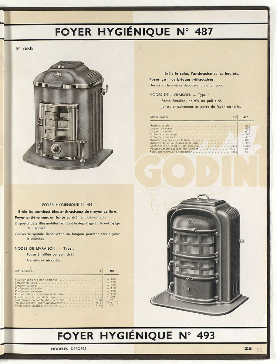 Page de l'album de 1938 montrant un modèle comparable au foyer n° 488