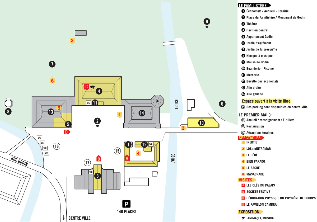 Plan du Premier Mai du Familistère