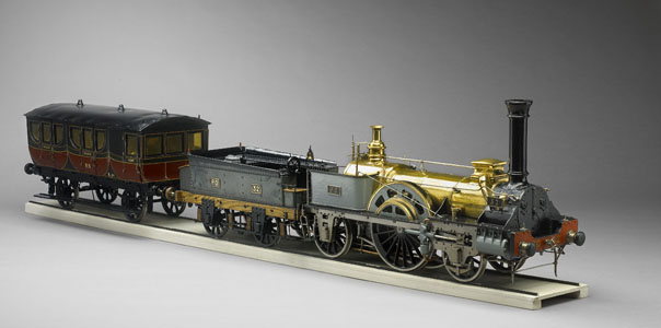 Maquette d’un train de la Compagnie du chemin de fer d’Orléans (image)