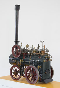 Maquette de locomobile à vapeur (image)