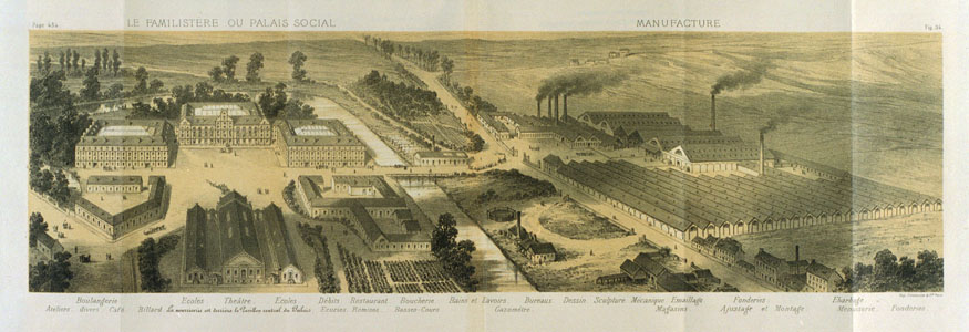 Le Familistère ou Palais social et sa manufacture (image)