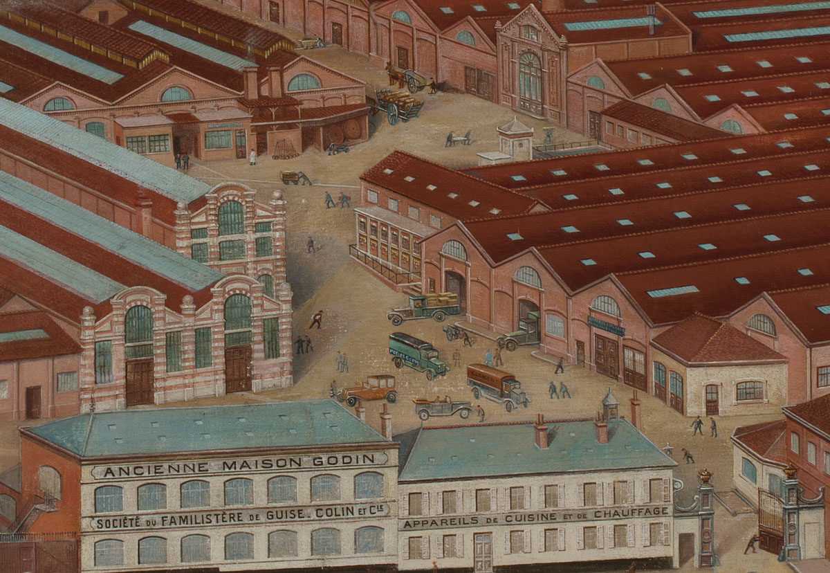 Vue de l’usine du Familistère de Guise (détail)