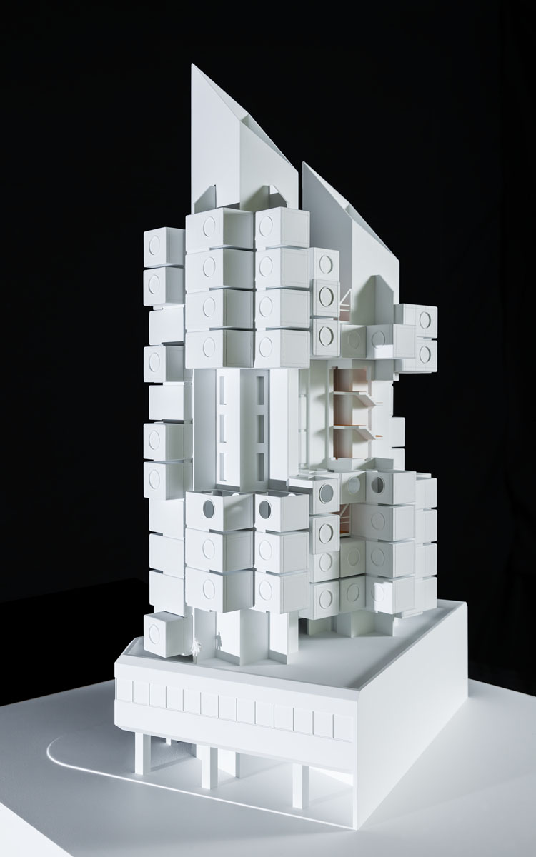 Maquette de Nagakin Capsule Tower à Tokyo