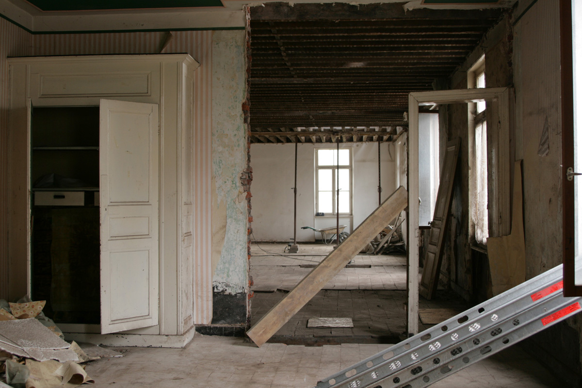 Les appartements du pavillon central sont transformés pour le musée.