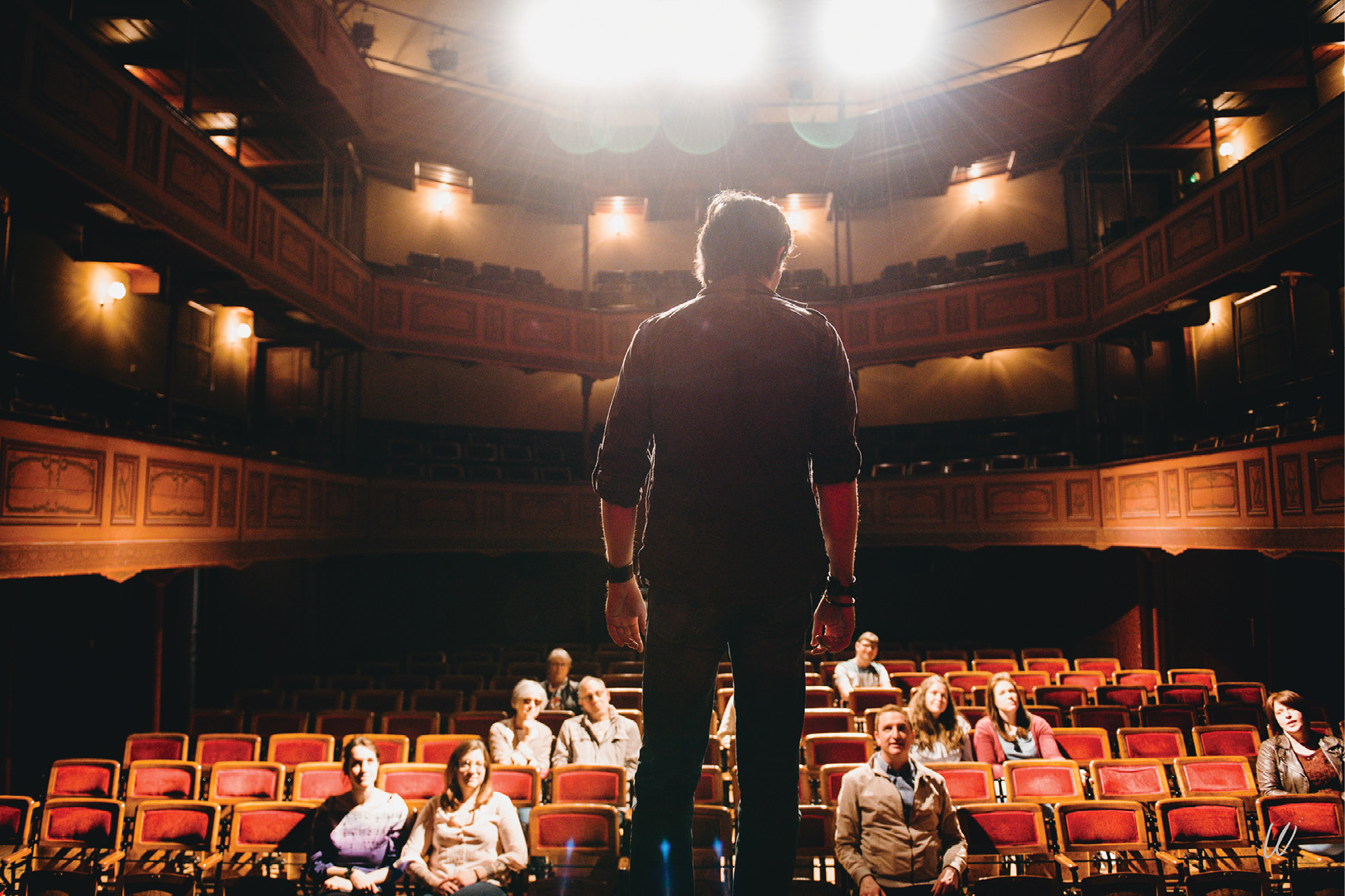 Vue du théâtre du Familistère depuis la scène